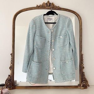Chanel Houndstooth Blazer